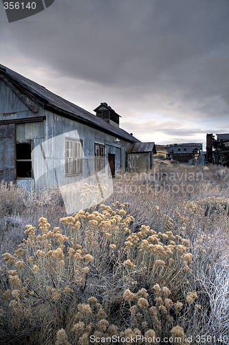 Image of abandoned mine buildings in midwest