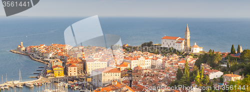 Image of Picturesque old town Piran, Slovenia.