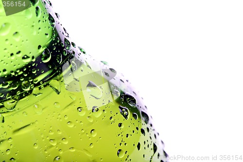 Image of beer bottle abstract isolated