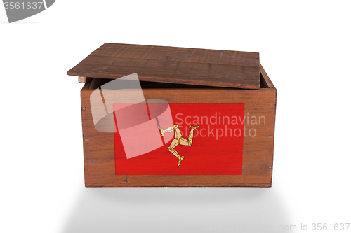 Image of Wooden crate isolated on a white background