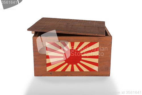 Image of Wooden crate isolated on a white background