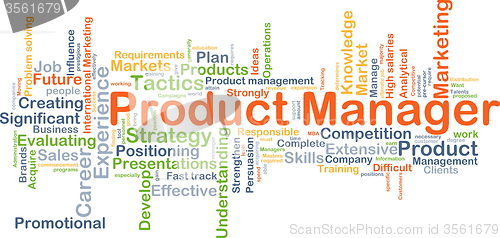 Image of Product manager background concept