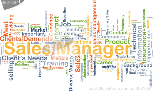 Image of Sales manager background concept
