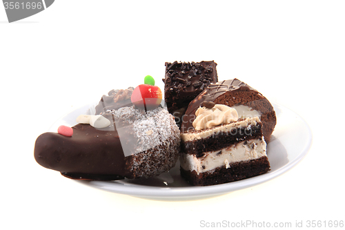 Image of sweet desserts isolated 