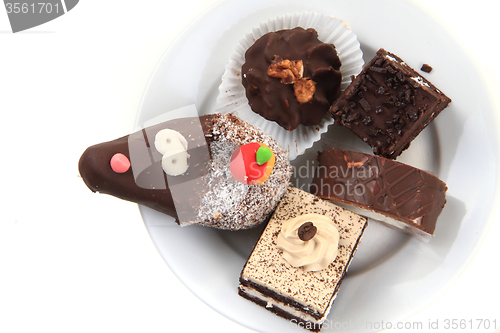 Image of sweet desserts isolated 
