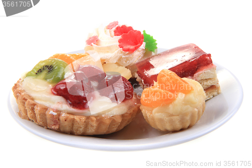 Image of sweet desserts isolated 