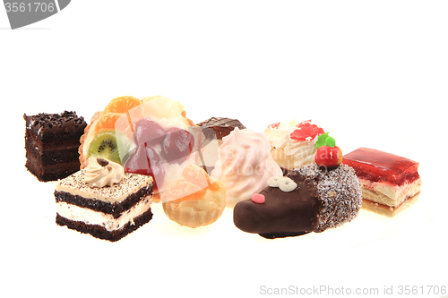 Image of sweet desserts isolated 