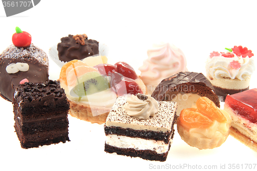 Image of sweet desserts isolated 
