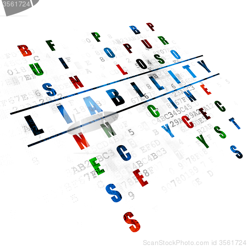 Image of Insurance concept: Liability in Crossword Puzzle