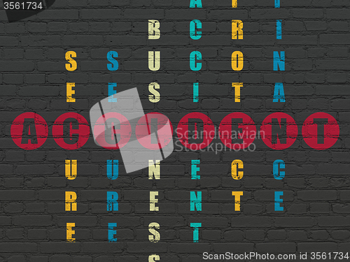 Image of Insurance concept: Accident in Crossword Puzzle