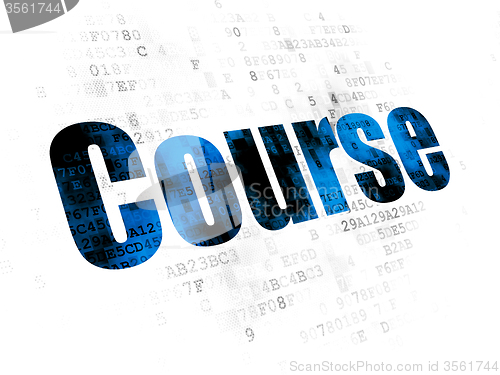 Image of Studying concept: Course on Digital background