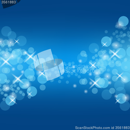 Image of Abstract Blue Circle Background