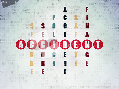 Image of Insurance concept: Accident in Crossword Puzzle