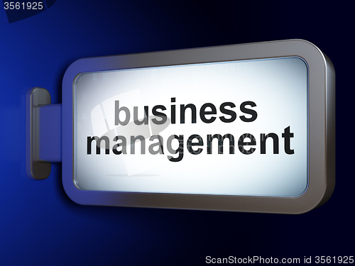 Image of Business concept: Business Management on billboard background