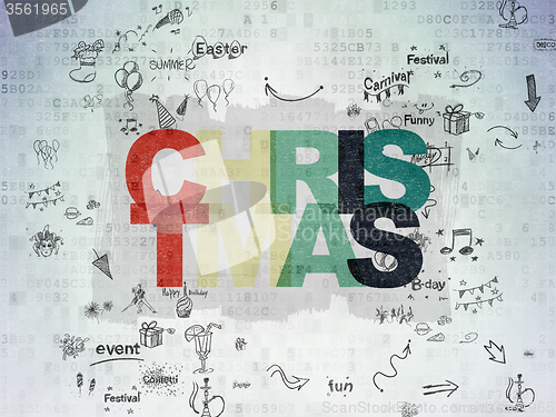 Image of Entertainment, concept: Christmas on Digital Paper background