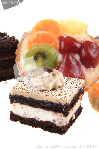 Image of sweet desserts isolated 