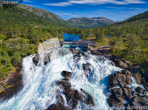 Image of Likholefossen waterfall in Norway