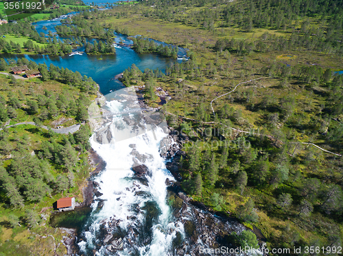 Image of Likholefossen waterfall in Norway