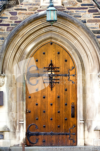 Image of Antique wooden door