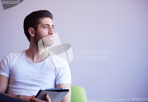 Image of student working on tablet