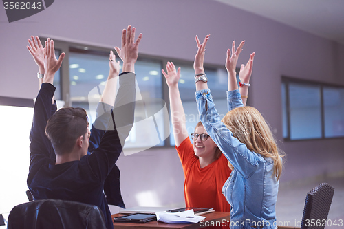 Image of happy students celebrate