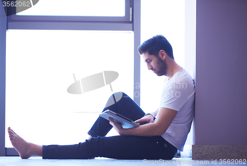 Image of student working on tablet