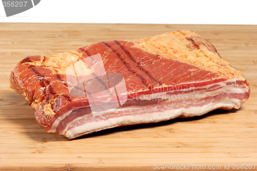 Image of Bacon on a kitchen Board