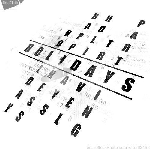 Image of Entertainment, concept: Holidays in Crossword Puzzle
