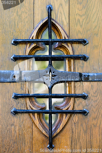 Image of Antique wooden door