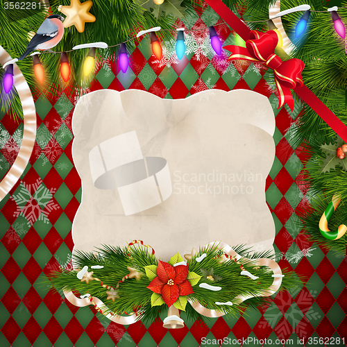 Image of Christmas balls background. EPS 10
