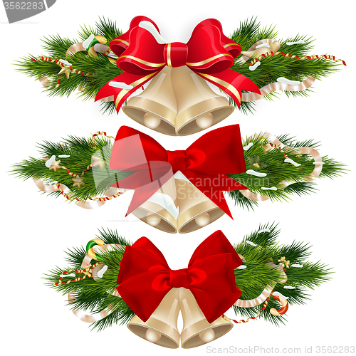 Image of Delicate Christmas ornaments. EPS 10