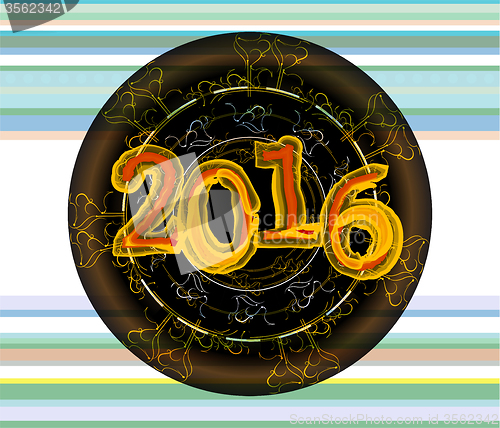 Image of 2016 creative greeting card design
