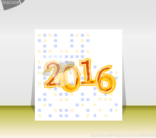 Image of Origami 2016 mandala on polka dots background