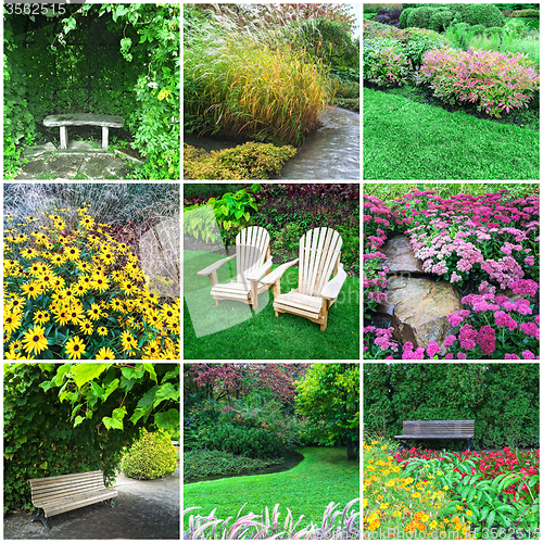 Image of Gardens and flowers collage
