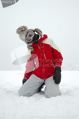 Image of Skier playing