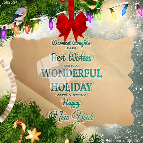 Image of Christmas decorations. EPS 10
