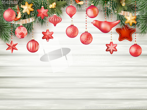 Image of Christmas decoration. EPS 10