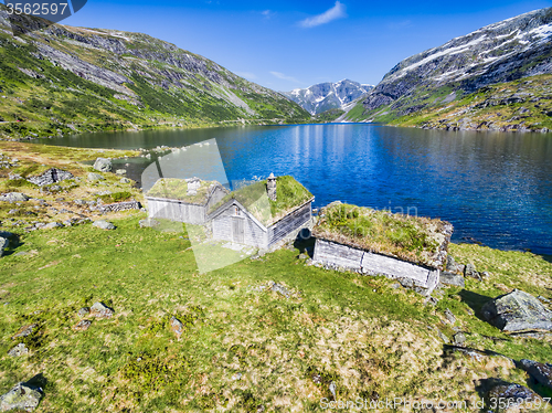 Image of Old norwegian huts