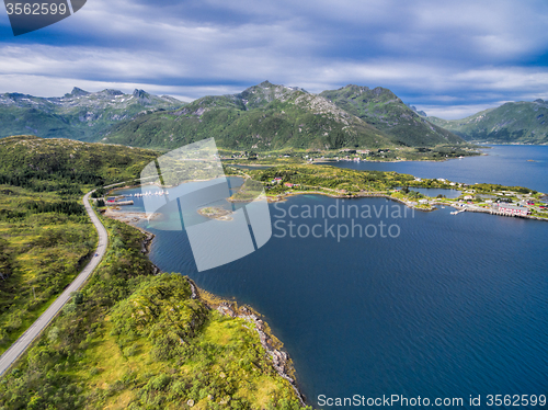 Image of Scenic road on Lofoten islands