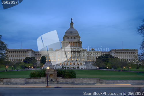 Image of US Congress at Dusk