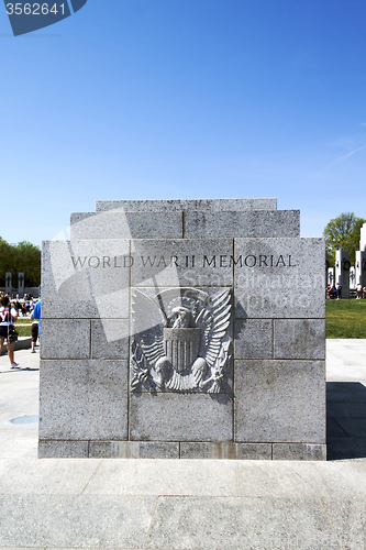 Image of WWII Stone Plaque Memorial