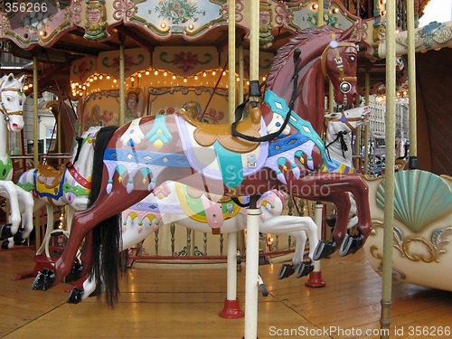 Image of Carousel horses