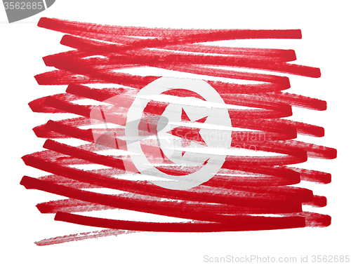 Image of Flag illustration - Tunisia