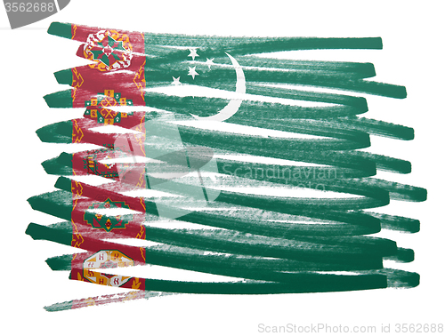 Image of Flag illustration - Turkmenistan