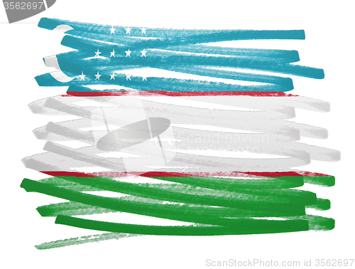 Image of Flag illustration - Uzbekistan