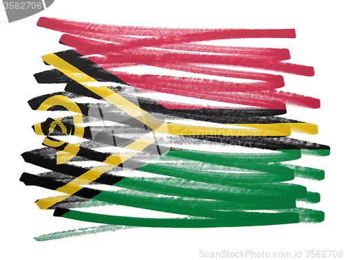 Image of Flag illustration - Vanuatu