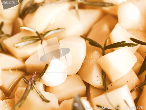 Image of Retro looking Potatoes picture