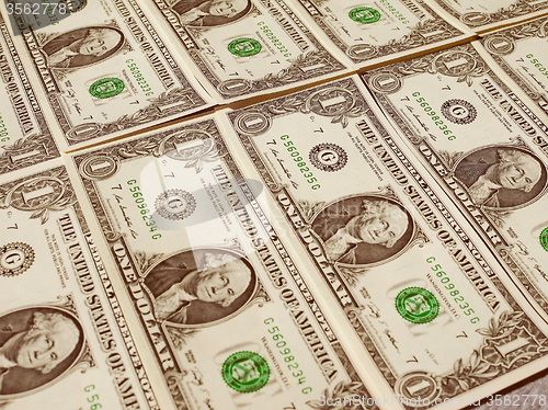 Image of Retro look Dollar notes 1 Dollar