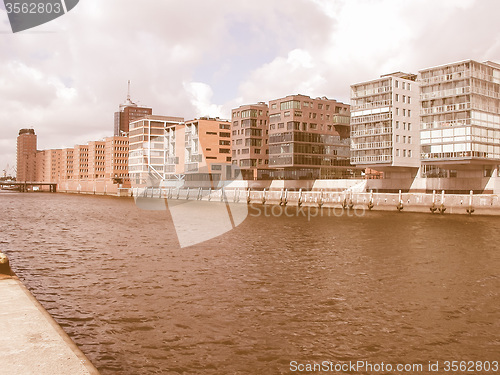 Image of Retro looking Hafencity, Hamburg