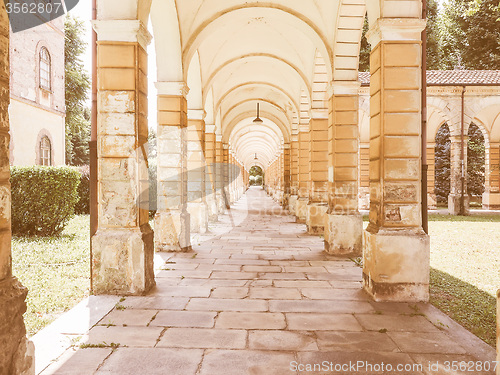 Image of Retro looking La Certosa in Collegno